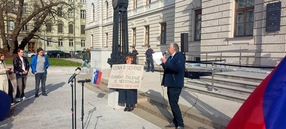 Protestni shod, Aleš Primc, vrhovno sodišče | Avtor: D. M.