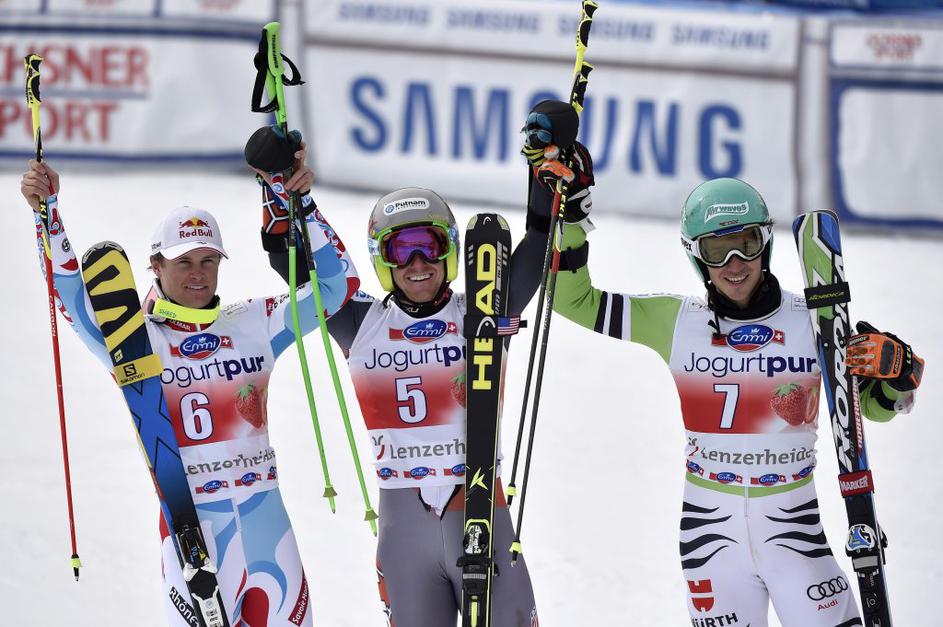 Ligety Pinturault Neureuther moški veleslalom Lenzerheide