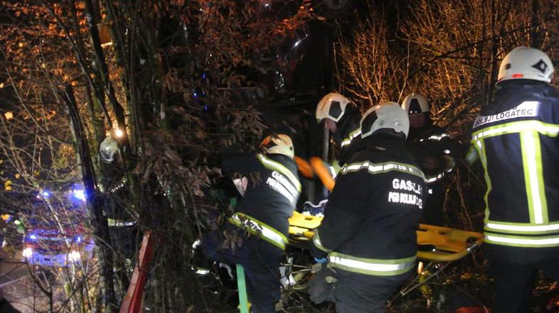 nesreča avto pgd dolnji logatec