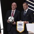 Aleksander Čeferin in Gianni Infantino