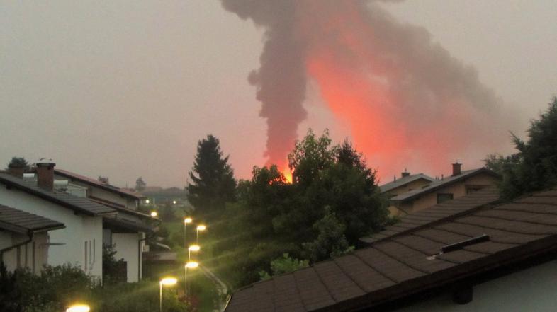 požar, hangar, Celje