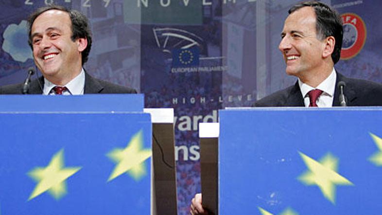 Platini (levo) in Frattini