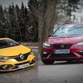 Seat leon cupra in renault megane RS trophy