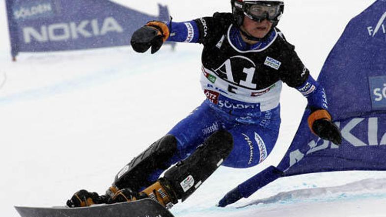 Marion Kreiner je dosegla prvo zmago v tej zimi.