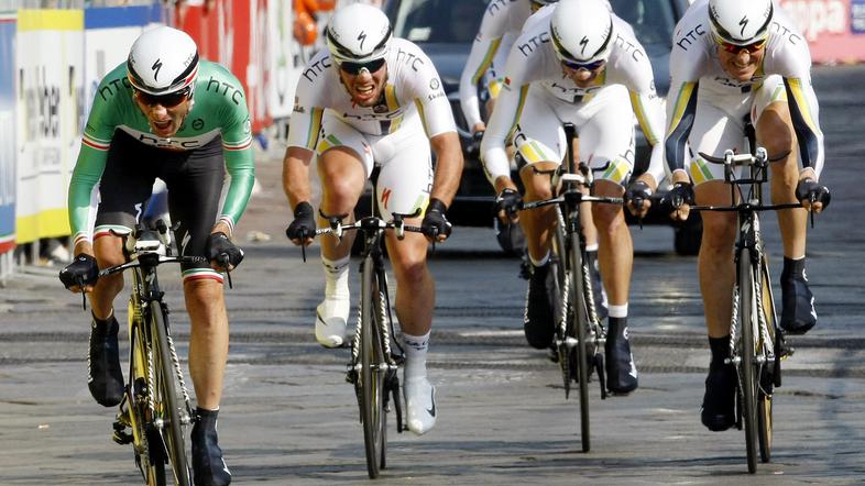 Ekipa HTC-Highroad je bila najhitrejša na uvodnem moštvenem kronometru. (Foto: R