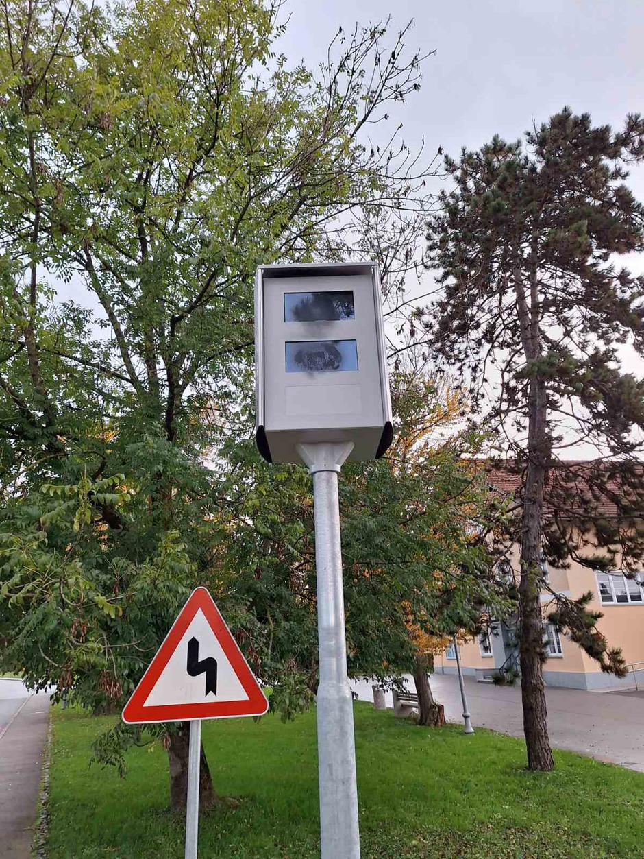 Prebarvan radar v Domžalah | Avtor: Občina Domžale