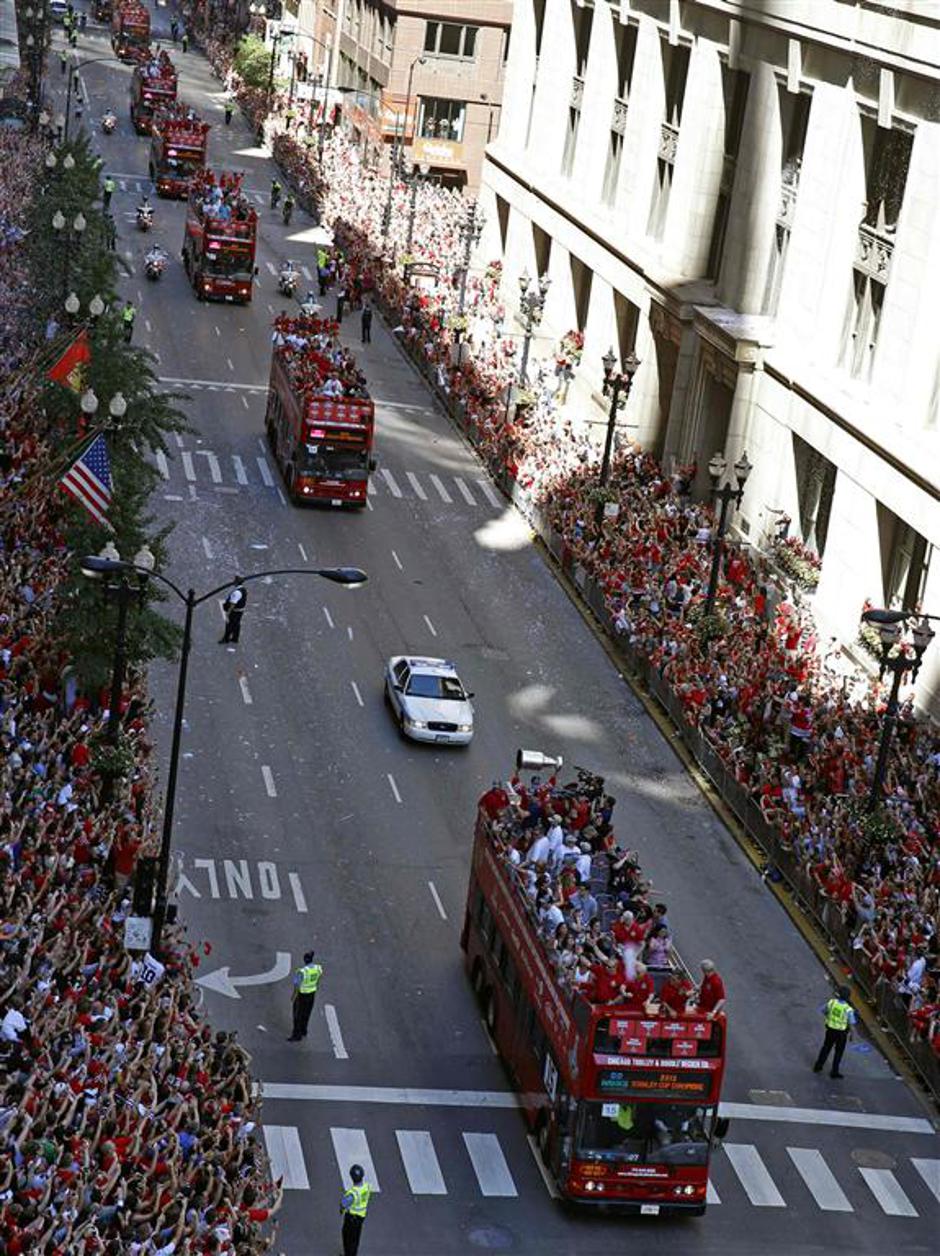 Chicago Blackhawks naslov prvaka parada mesto | Avtor: Reuters