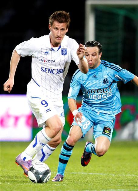 Ligue 1 derbi Marseille Auxerre 2010 Valter Birsa