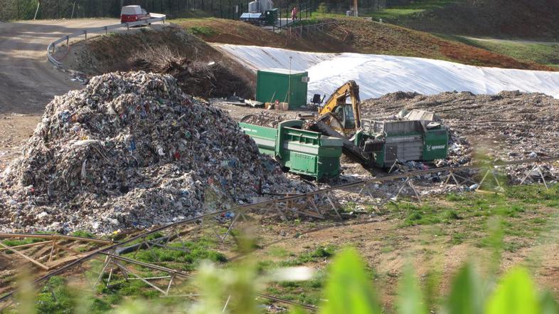 odpadki odlagališče stroj