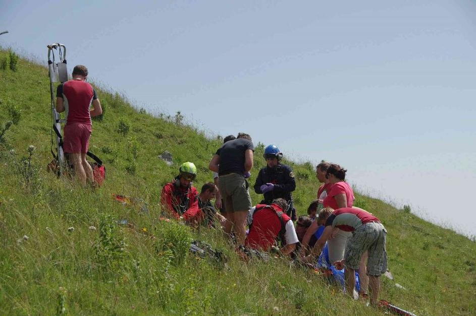 Reševanje jadralnega padalca