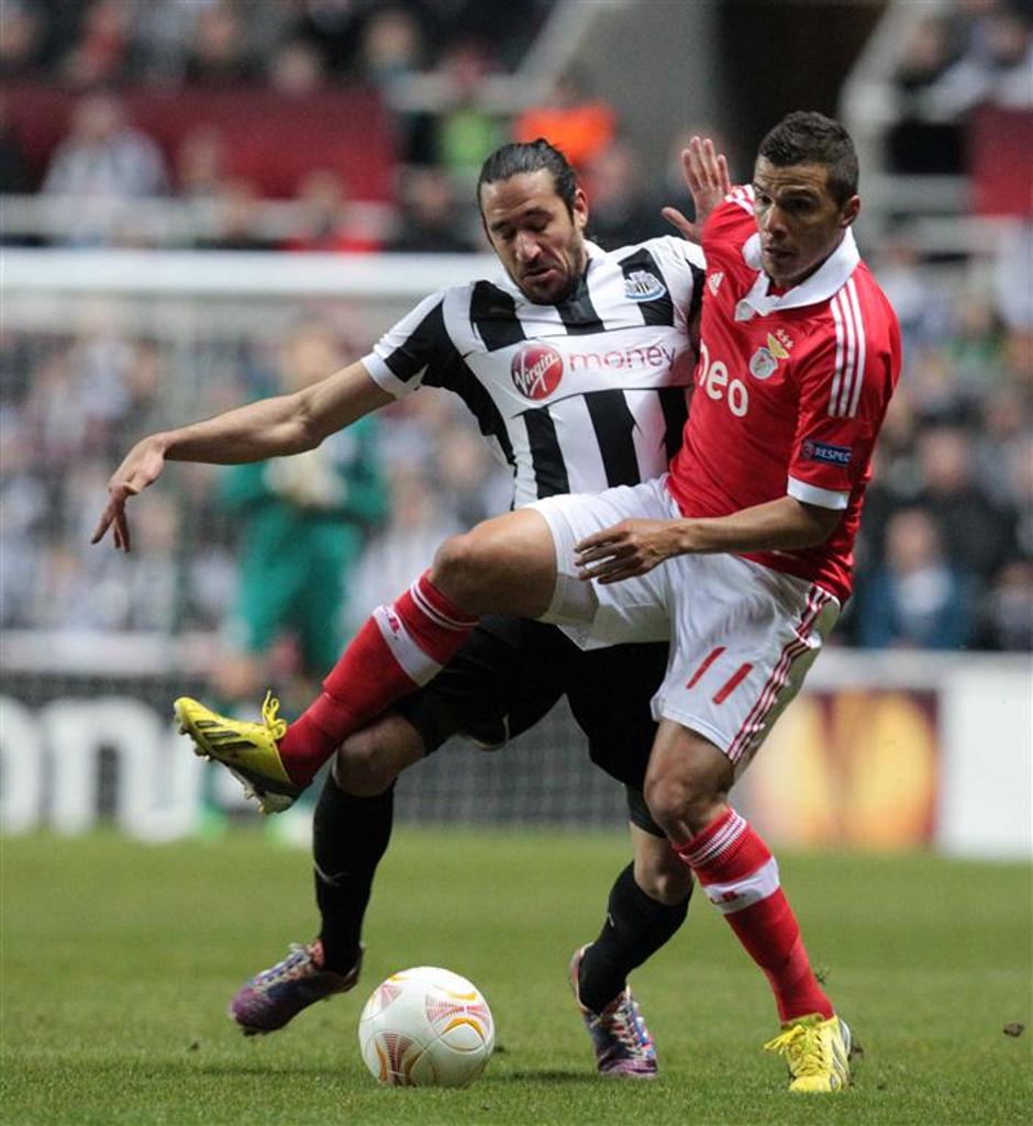 Jonas Gutierrez Lima Newcastle United Benfica Evropska liga četrtfinale | Avtor: EPA