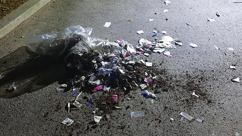 balon Severna Južna Koreja smeti gnoj