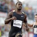 Justin Gatlin med tekom v Estoniji. (Foto: EPA)