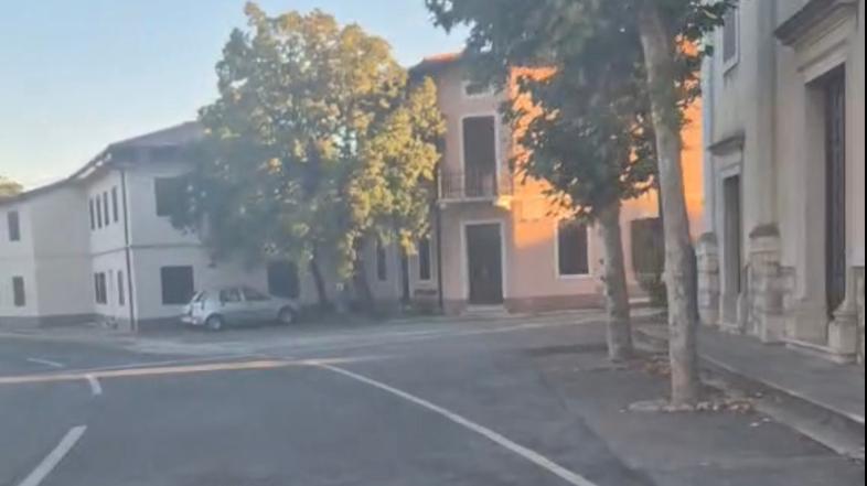 Cesta Opatje selo, vrtec, šolski avtobus, nezavarovan prehod za pešce