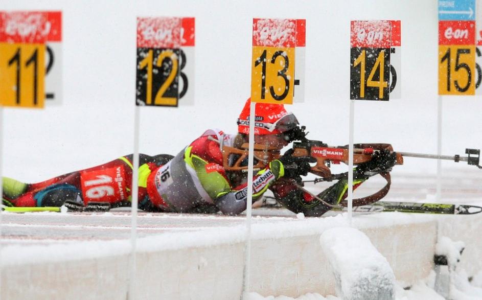 Soukalova biatlon svetovni pokal Pokljuka sprint 7,5 km