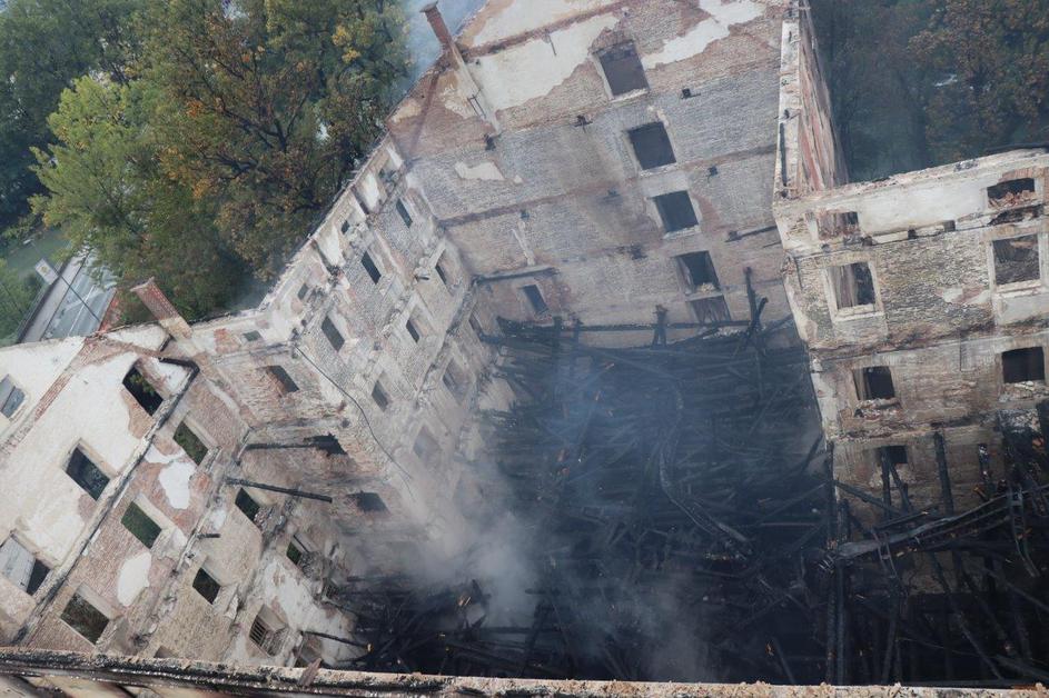 Majdičev mlin, Kranj, požar