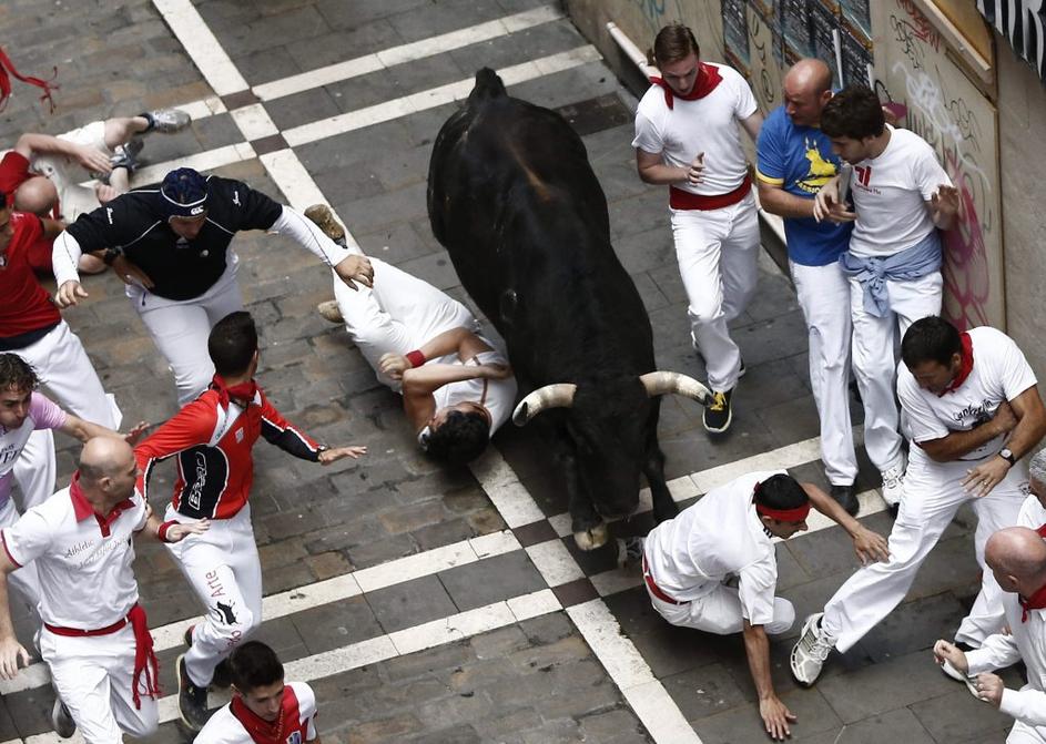 tek pred biki, Pamplona