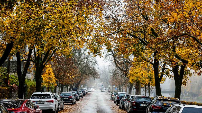 ulica, jesen, jesenske barve