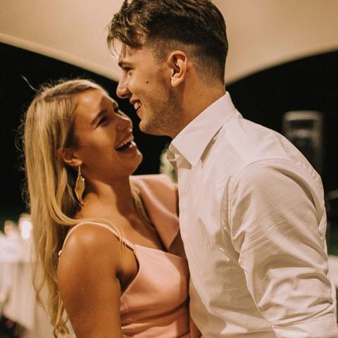 Luka Dončić in Anamarija Goltes