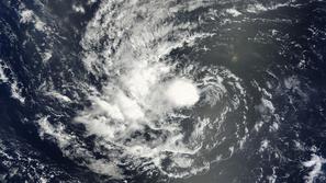 Divjanje Igorja v Atlantiku so ujeli Nasini sateliti. (Foto: Nasa)