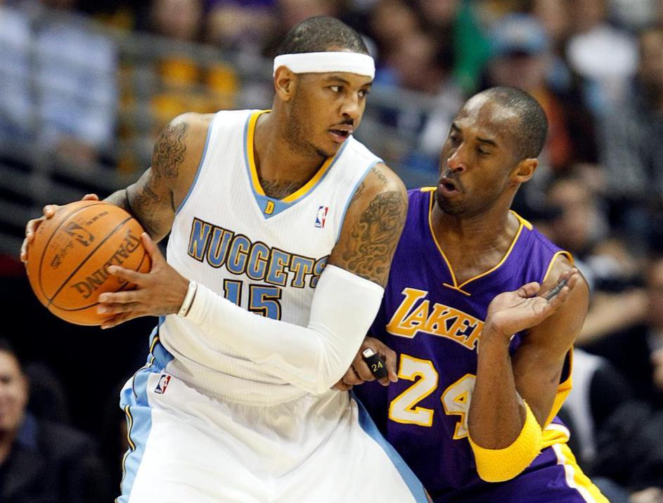 Carmelo Anthony in Kobe Bryant soigralca? Morda se zgodi. (Foto: EPA)