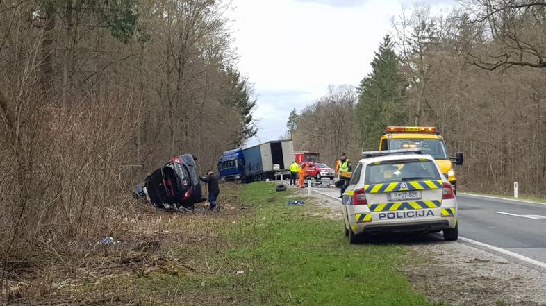 Nesreča med Slovensko Bistrico in Ptujem