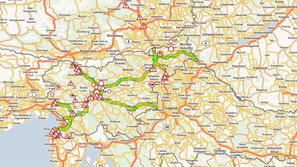 Zapora ceste v času obiska Putina