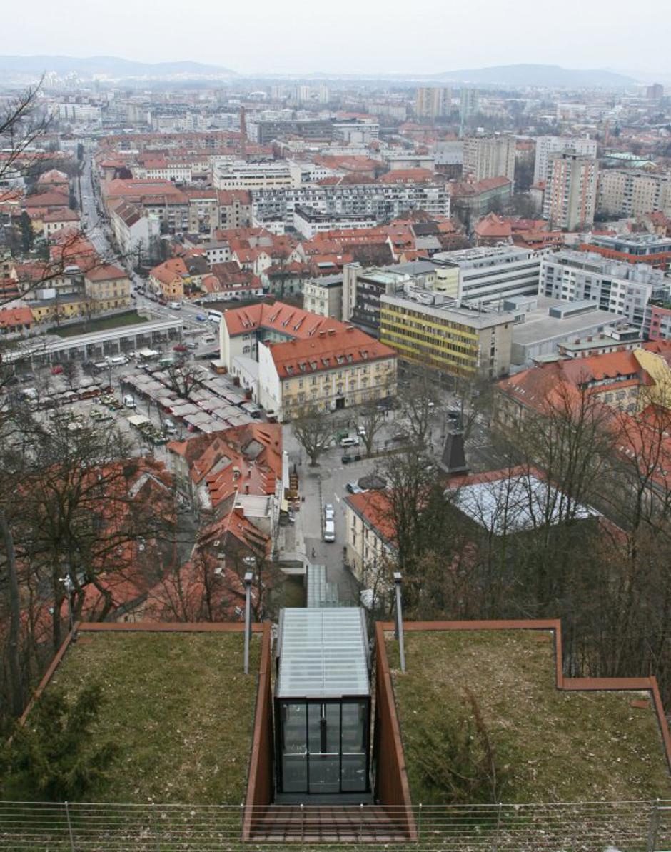 Vzpenjača na ljubljanski grad. | Avtor: Jure Tomc
