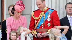 Princesa Charlotte in princ Charles na rojstnem dnevu Elizabete II.