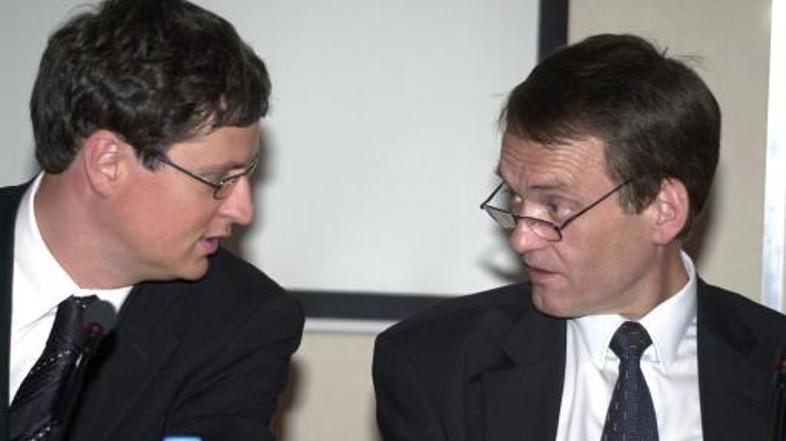 Marko Jaklič (levo) in Franc Henigman sta iz uprave letela na zahtevo Agencije z