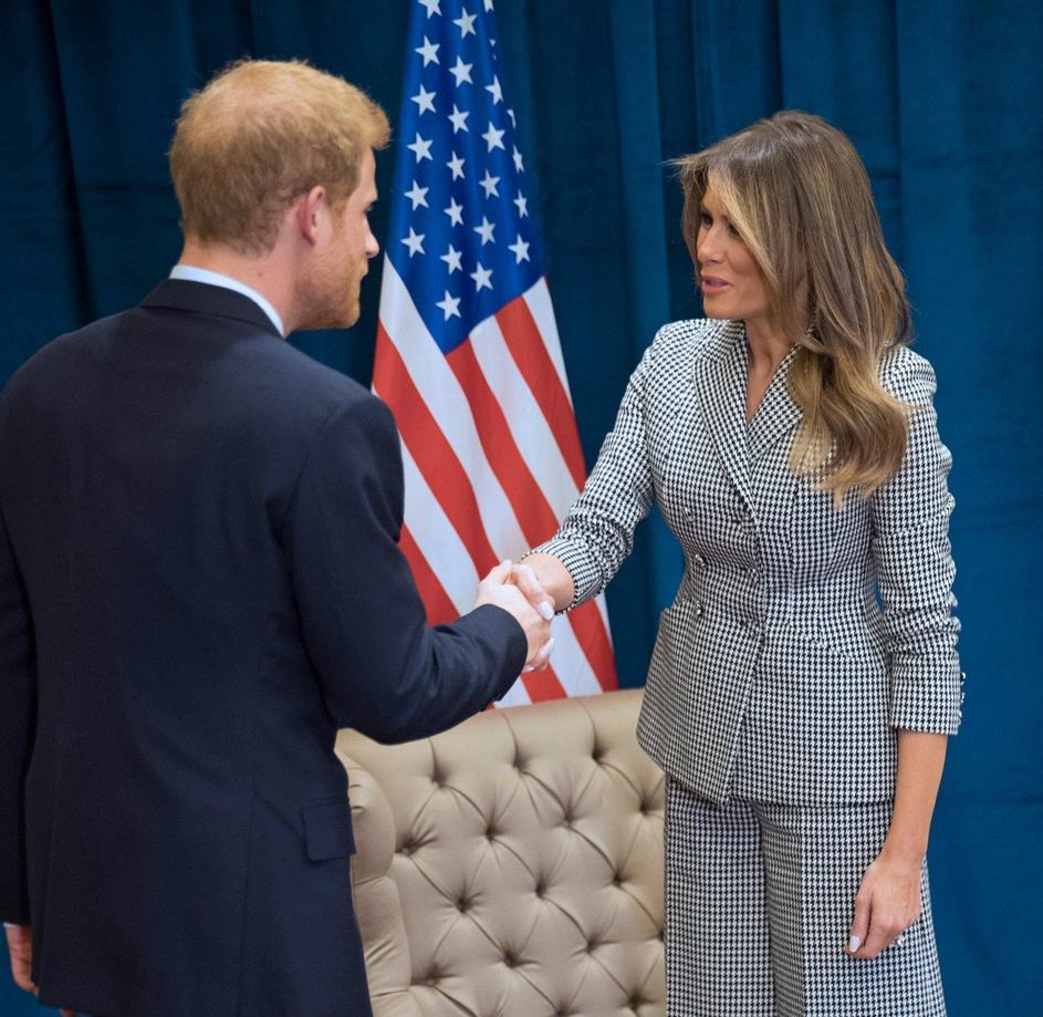 Melania Trump, princ Harry