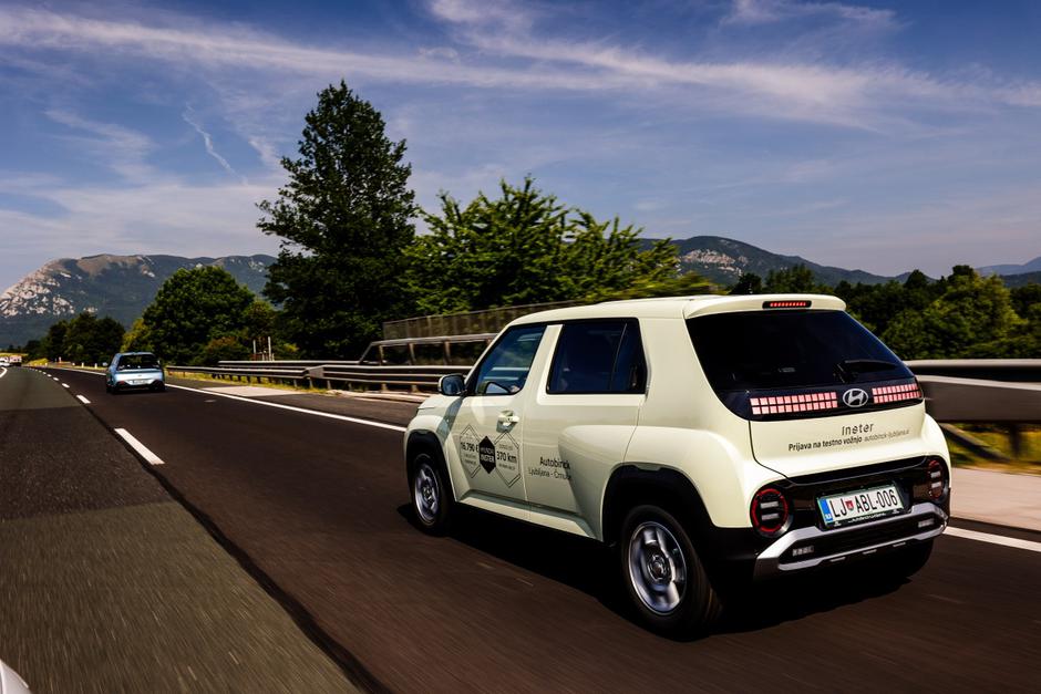 Test dosega z malimi električnimi avti ë-C3, box in inster | Avtor: Saša Despot