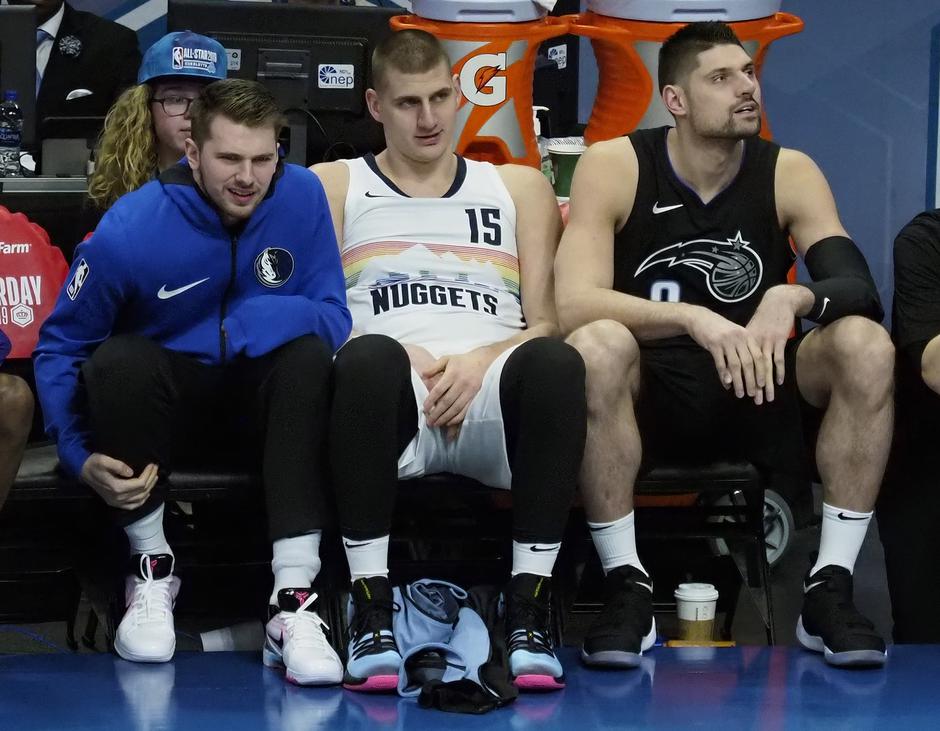 Nikola Jokić. Luka Dončić, Nikola Vučević | Avtor: Epa