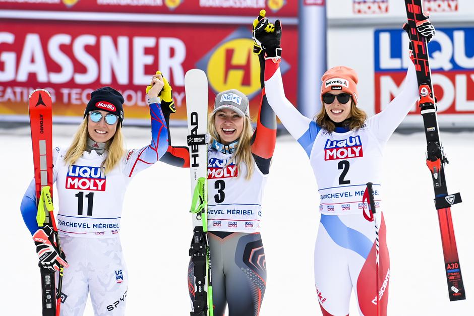 Mikaela Shiffrin Ragnhild Mowinckel Michelle Gisin | Avtor: Epa