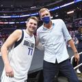 Luka Dončić in Dirk Nowitzki