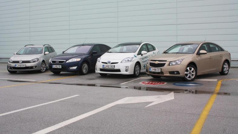 Štiri testirance smo popeljali na enako dolgo pot v enakih razmerah in ob istem 