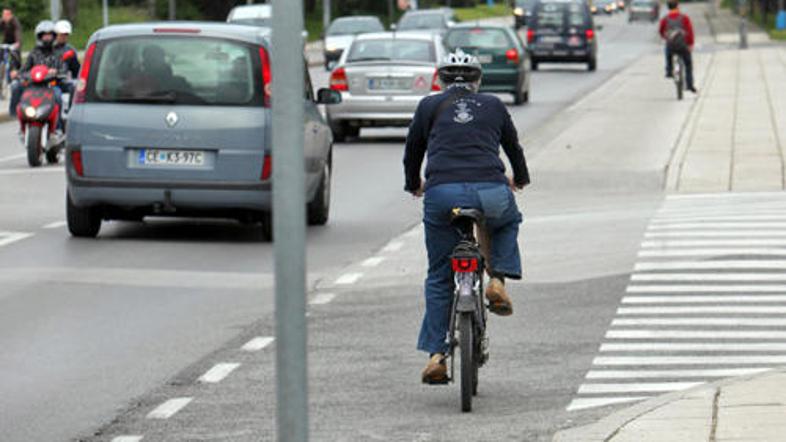 Kolesarji imajo v neposredni bližini središča mesta lepo urejene kolesarske stez