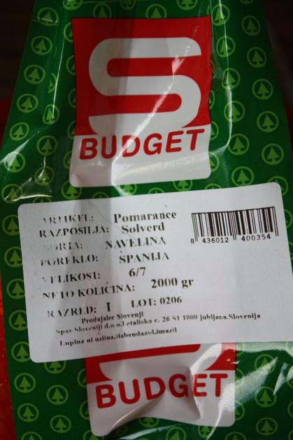 pomaranče, S-Budget