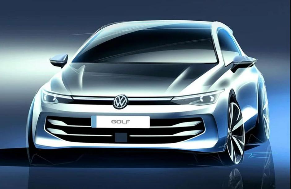 Uradne skice prenovljene osme generacije volkswagen golfa | Avtor: Instagram