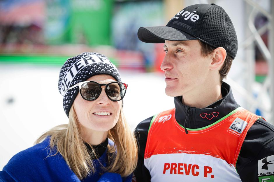 Planica 2024, Mina Prevc, Peter Prevc | Avtor: Saša Despot