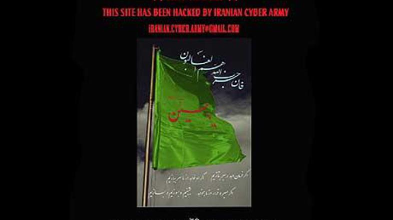 Uporabniki Twitterja so bili preusmerjeni na stran, ki jo je oblikovala IKV. 