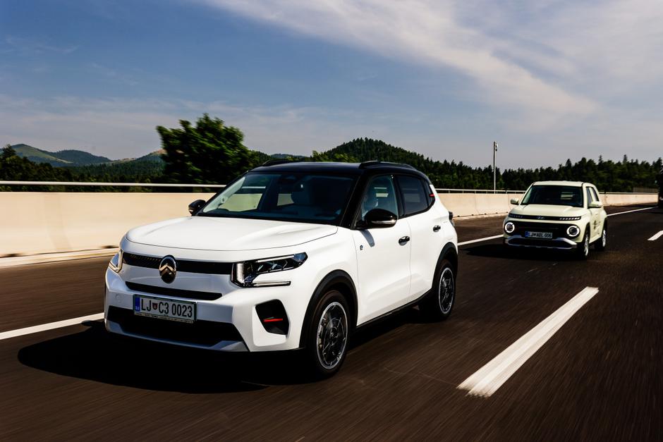 Test dosega z malimi električnimi avti ë-C3, box in inster | Avtor: Saša Despot