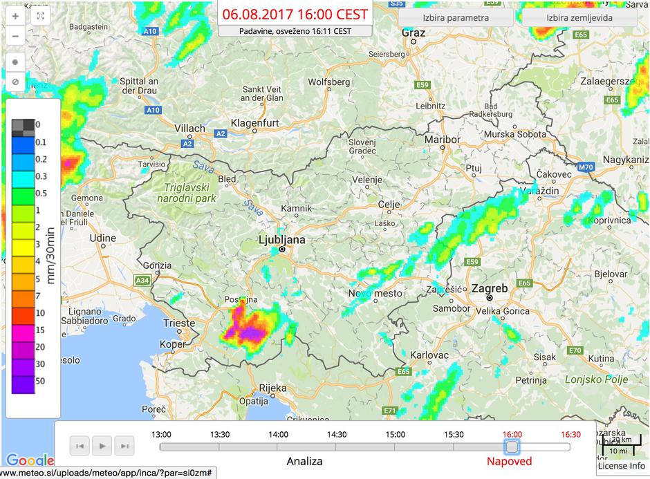 Toča - Agencija RS za okolje | Avtor: Arso