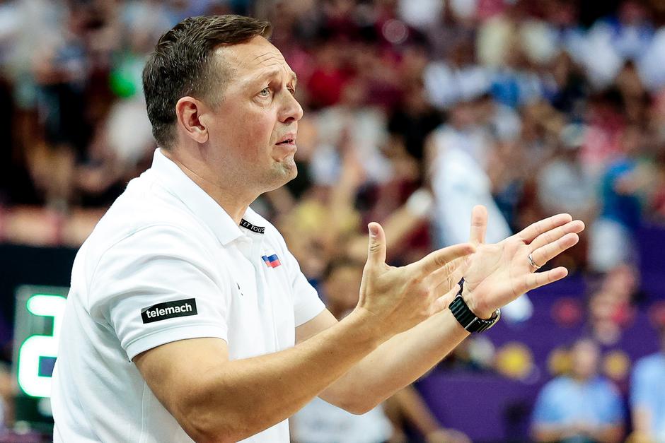 eurobasket 2025 Izrael Slovenija, aleksandar sekulić | Avtor: Saša Despot