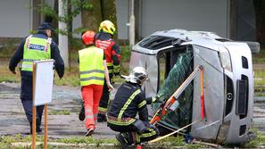 Hrvaška gasilci prometna nesreča posredovanje