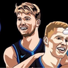 Luka Dončić in Kristaps Porzingis