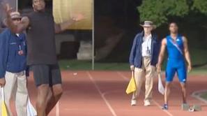 Shaq je imel 30 metrov prednosti in to je bilo dovolj za zmago. (Foto: YouTube)