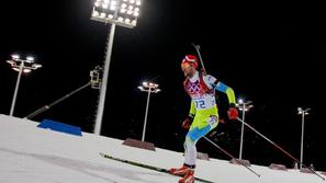 Fak Slovenija 10 km sprint biatlon Laura Soči olimpijske igre