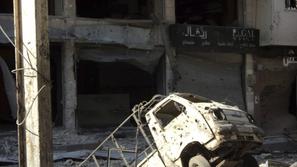 Uničenje po spopadih v Siriji.