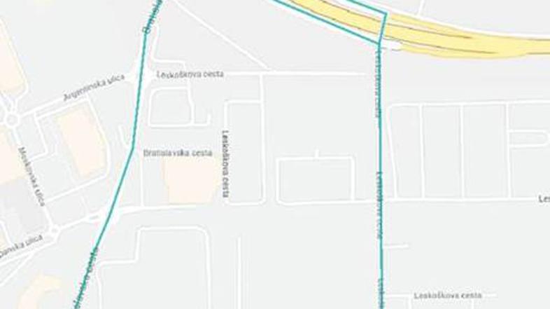 zapora letališka cesta